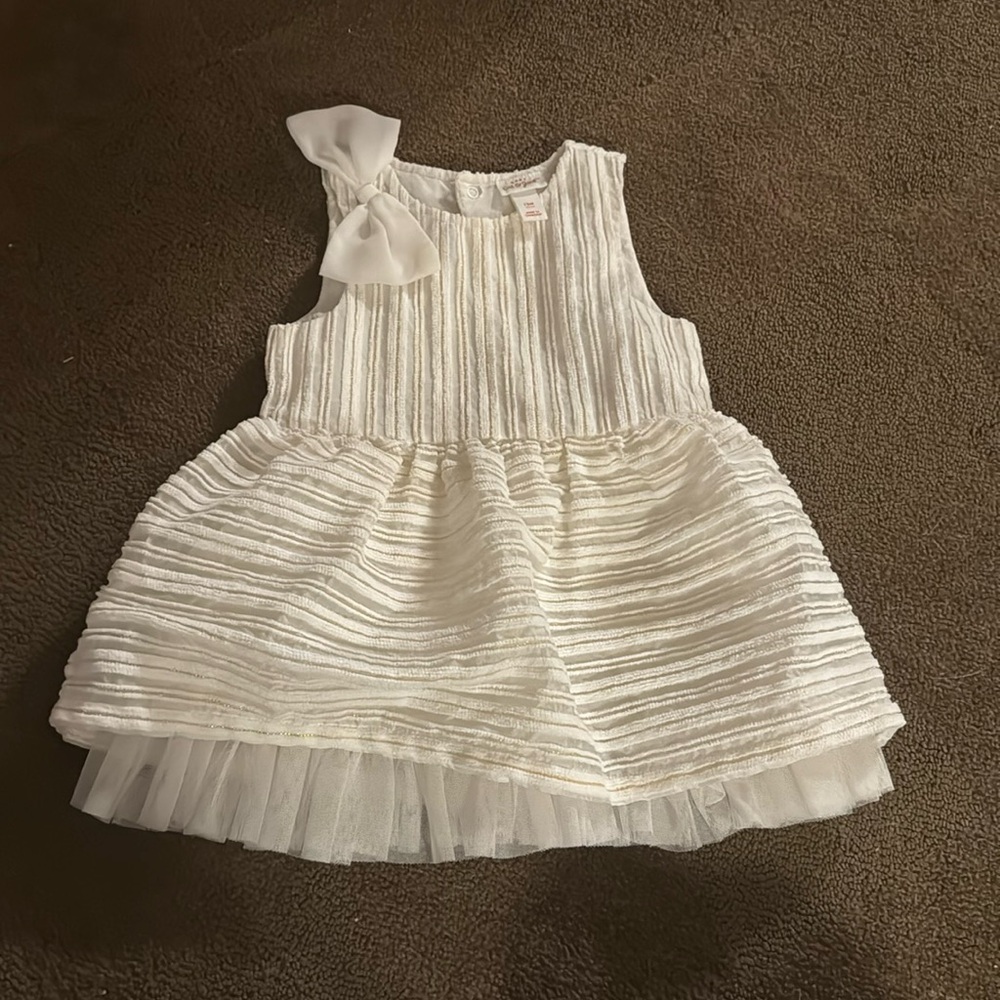 12 month Girls white dress